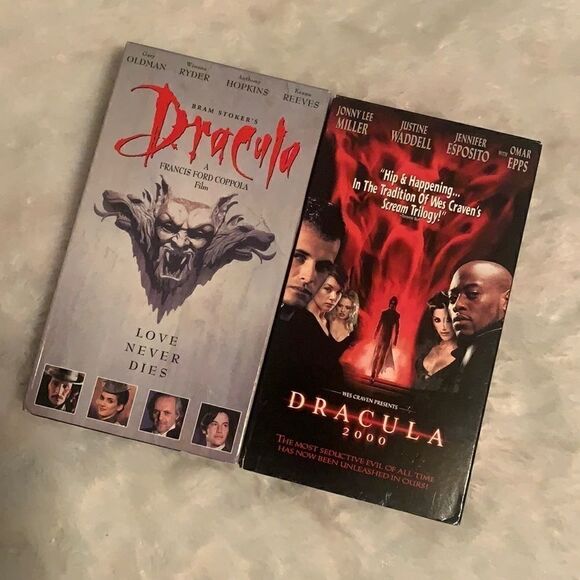 Dracula Movies VHS Bundle of 2 - Picture 1 of 6